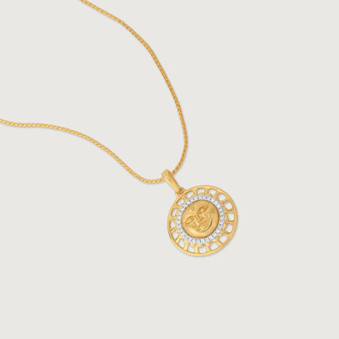 Divine Sun Radiance Diamond Pendant