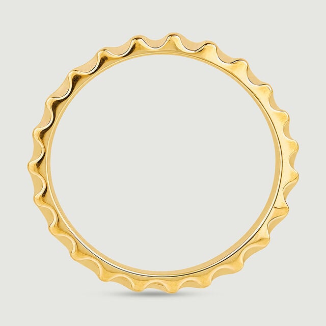 Edgy Grooved Gold Ring,,hi-res image number null