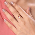 Berry Orbit Ruby &  Diamond Ring,,hi-res view 2