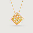 Warli Tales 22KT Gold Pendant,,hi-res view 3