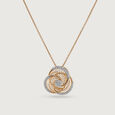 Radiant Rose Diamond & Gold Pendant,,hi-res view 3