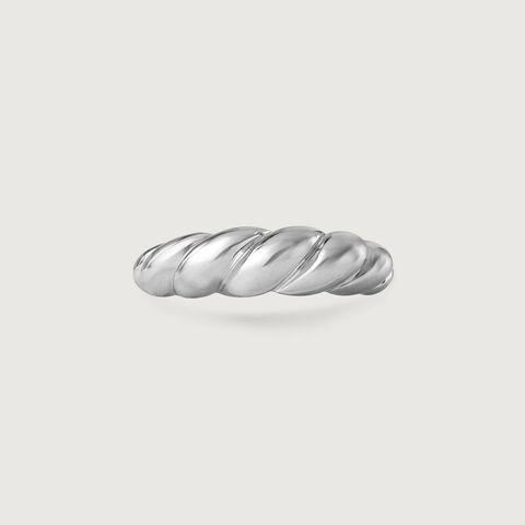 Chunky Rope Silver Ring