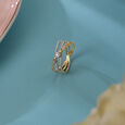 Harmony Crossover 14KT Gold & Diamond Ring,,hi-res view 1