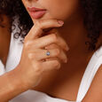 14KT Yellow Gold Stunning Evil Eye Finger Ring,,hi-res view 1