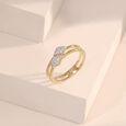 Dual Crest Diamond Ring,,hi-res view 1