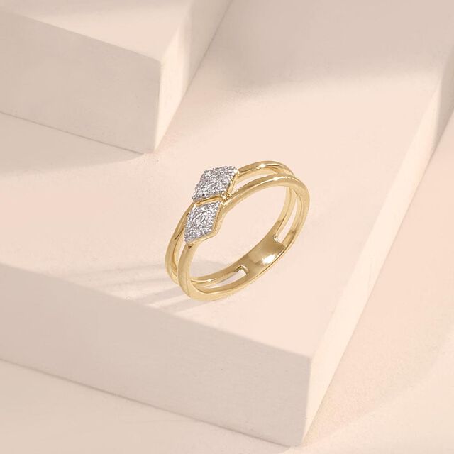 Dual Crest Diamond Ring,,hi-res image number null