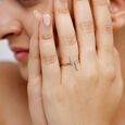 14KT Yellow Gold Radiant Orbit Adjustable Diamond Ring,,hi-res view 1
