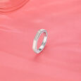 Dual Band Silver Ring,,hi-res view 1