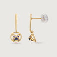 Sapphire Starscape14KT Drop Earrings,,hi-res view 3