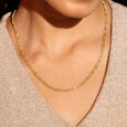 Classic Paperclip Gold Chain,,hi-res view 2