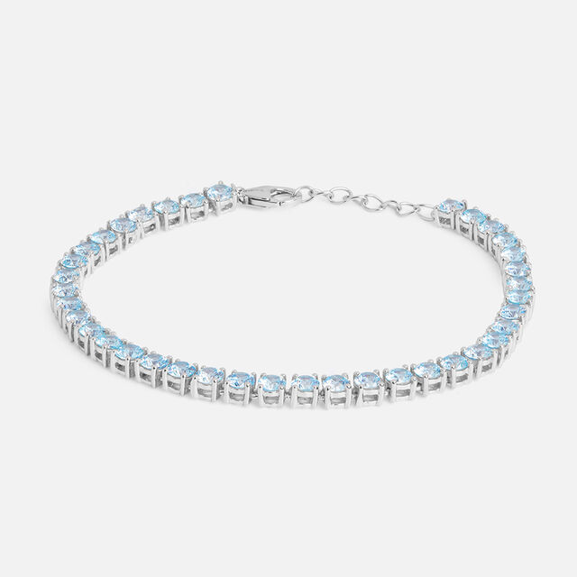 Fresh Blue Silver Bracelet,,hi-res image number null