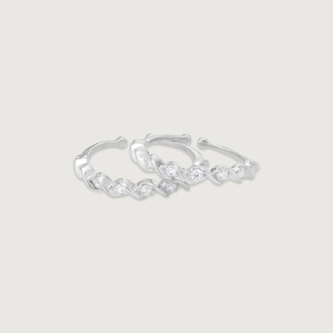 Subtle Glow Silver Toe Rings