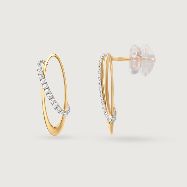 14KT Aurora Beauties Diamond Stud Earrings,,hi-res image number null
