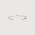 Misty Glow Silver Bangle,,hi-res view 5