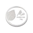 10 GM 999 Sacred Tulsi Leaf silver Coin,,hi-res view 1