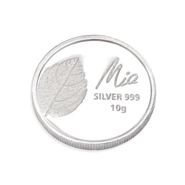 10 GM 999 Sacred Tulsi Leaf silver Coin