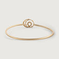 Spiral Grace Gold & Diamond Bangle,,hi-res view 4