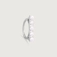 Pearl Row Silver Ring,,hi-res view 3