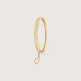 Sleek Curve Gold Bangle,,hi-res view 2