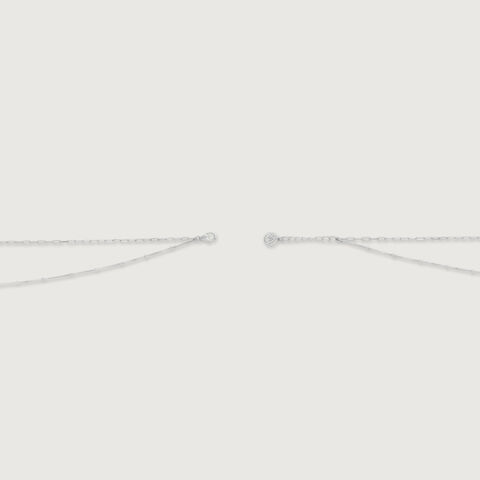 Sleek Loop Silver Anklet