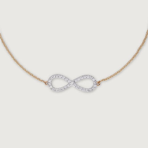Infinity Elegance Diamond & Gold Bracelet