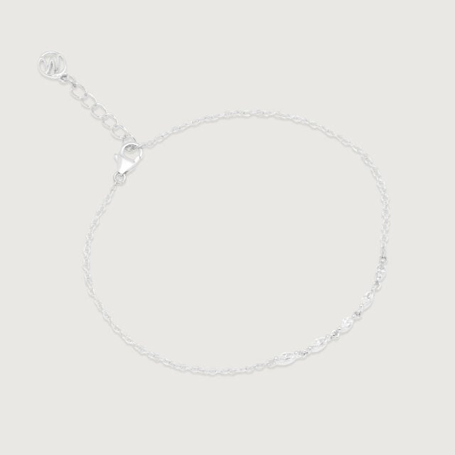 Graceful Leaf Silver Bracelet,,hi-res image number null