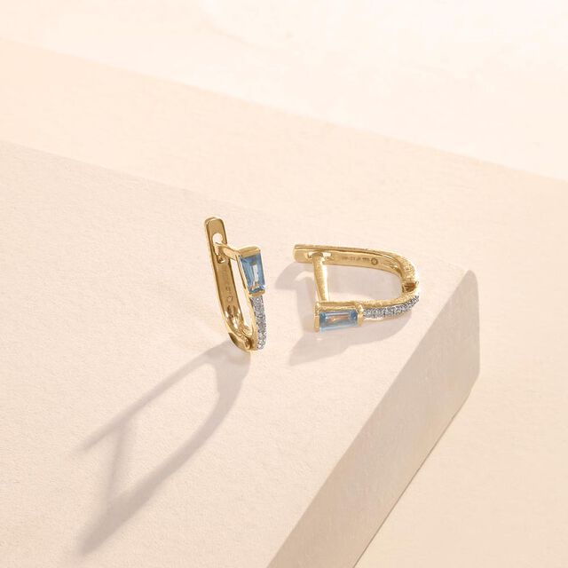 Cool Poise Diamond Hoop Earrings,,hi-res image number null