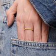 Sleek Textured Gold Ring,,hi-res view 2