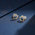 Luminous Flare 14KT Diamond Stud Earrings,,hi-res view 1
