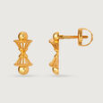 Ancestral Charms 22KT Gold Stud Earrings,,hi-res view 4