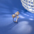 Sequin Dazzle Gold & Diamond Finger Ring,,hi-res view 1