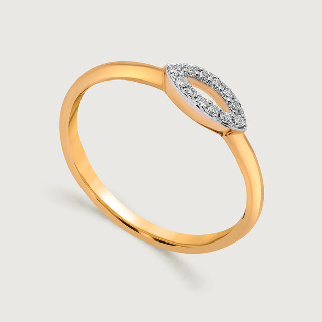 Sunlit Elegance 18KT Diamond Finger Ring,,hi-res image number null