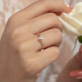 Enchanted Heart 14 kt Gold & Diamond Finger Ring,,hi-res view 2