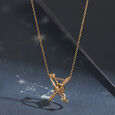 Double Moon Elegance 18KT Pendant,,hi-res view 1
