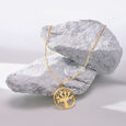 Trendy Chic 18KT Gold Chain and Pendant,,hi-res view 1