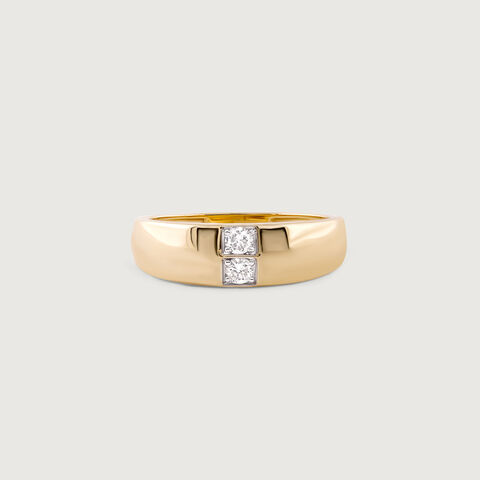 Sparkle Love Gold & Diamond Finger Ring for Men