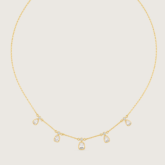 Graceful Drape Polki Diamond Necklace,,hi-res image number null