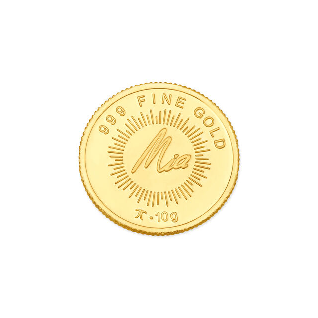 10 Gm 24 Karat Lotus Gold Coin,,hi-res image number null