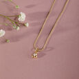 Iconic Shimmer Gold & Diamond Pendant,,hi-res view 1