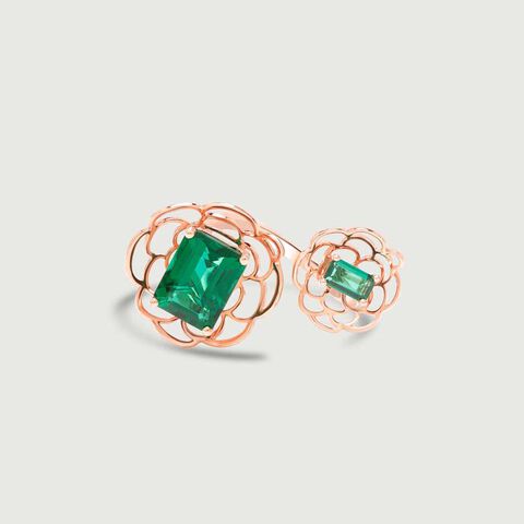 Dramatic Bloom Colourstone Ring