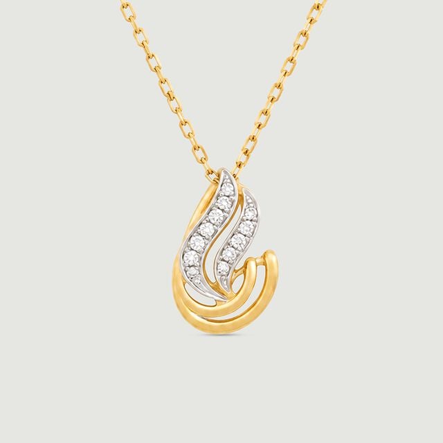 Luminous Flowing Diamond Pendant,,hi-res image number null