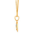 14KT Yellow Gold Glimmering Orbit Diamond Pendant,,hi-res view 4