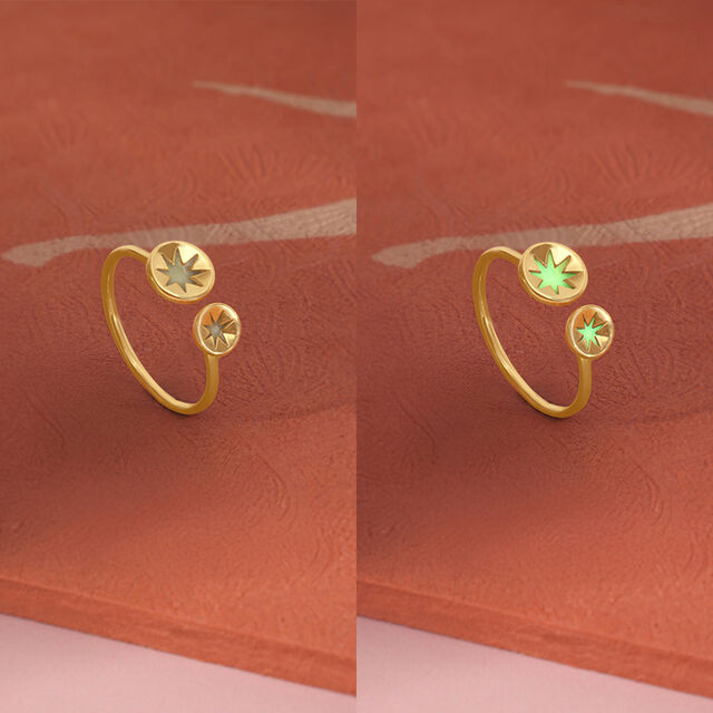 Radiant Duo Gold Ring,,hi-res image number null