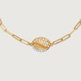 Golden Ellipse 14KT Gold & Diamond Bracelet,,hi-res view 4