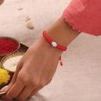 Radiant Texture Silver Rakhi,,hi-res view 2