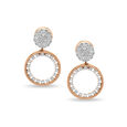 14 KT Opulent Rose Gold Drop Earrings,,hi-res view 1