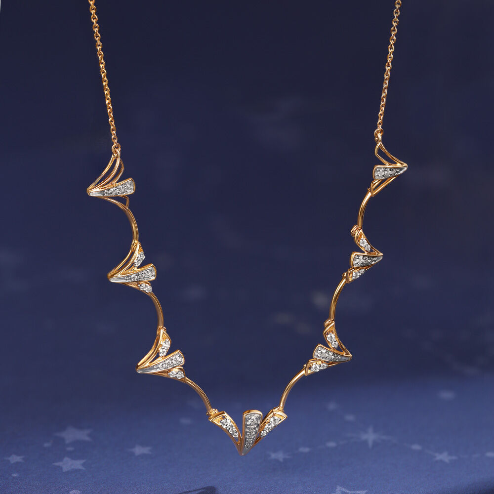 Tanishq online gold necklace new arrivals set