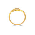 14KT Yellow Gold Curvy Evil Eye Design Ring,,hi-res view 4