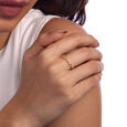 Sparkle Twist Gold & Diamond Finger Ring,,hi-res view 2