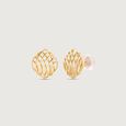 Bold Mesh Gold Stud Earrings,,hi-res view 4